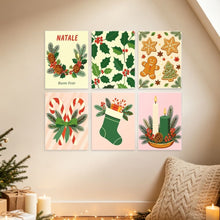 Carica l'immagine nel visualizzatore di Gallery, Mini Set Dipingere con i Numeri 15x20cm (6 pezzi) - Dettagli di Natale