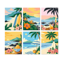 Carica l'immagine nel visualizzatore di Gallery, Mini Set Dipingere con i Numeri 15x20cm (6 pezzi) - Estate Senza Fine Figured'Art