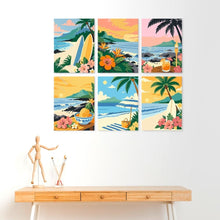 Carica l'immagine nel visualizzatore di Gallery, Mini Set Dipingere con i Numeri 15x20cm (6 pezzi) - Estate Senza Fine