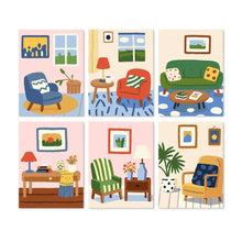 Carica l'immagine nel visualizzatore di Gallery, Mini Set Dipingere con i Numeri 15x20cm (6 pezzi) - Angoli di Casa Figured'Art