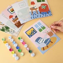 Carica l'immagine nel visualizzatore di Gallery, Mini Set Dipingere con i Numeri 15x20cm (6 pezzi) - Angoli di Casa