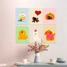 Carica l'immagine nel visualizzatore di Gallery, Mini Set Dipingere con i Numeri 15x20cm (6 pezzi) - Amici Pelosi