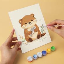 Carica l'immagine nel visualizzatore di Gallery, Mini Set Dipingere con i Numeri 15x20cm (6 pezzi) - Cuccioli Giocosi
