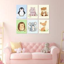 Carica l'immagine nel visualizzatore di Gallery, Mini Set Dipingere con i Numeri 15x20cm (6 pezzi) - Cuccioli Giocosi