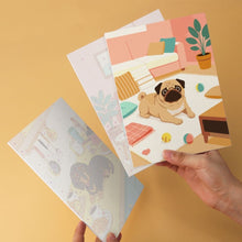 Carica l'immagine nel visualizzatore di Gallery, Mini Set Dipingere con i Numeri 15x20cm (6 pezzi) - Cani a Casa