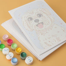 Carica l'immagine nel visualizzatore di Gallery, Mini Set Dipingere con i Numeri 15x20cm (6 pezzi) - Ritratti di cani