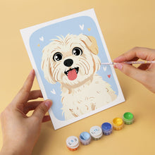 Carica l'immagine nel visualizzatore di Gallery, Mini Set Dipingere con i Numeri 15x20cm (6 pezzi) - Ritratti di cani