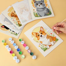 Carica l'immagine nel visualizzatore di Gallery, Mini Set Dipingere con i Numeri 15x20cm (6 pezzi) - Ritratti di Animali