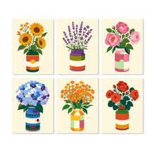 Carica l'immagine nel visualizzatore di Gallery, Mini Set Dipingere con i Numeri 15x20cm (6 pezzi) - Rustici Vasi Fioriti Figured'Art