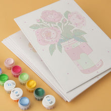 Carica l'immagine nel visualizzatore di Gallery, Mini Set Dipingere con i Numeri 15x20cm (6 pezzi) - Rustici Vasi Fioriti
