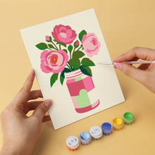 Carica l'immagine nel visualizzatore di Gallery, Mini Set Dipingere con i Numeri 15x20cm (6 pezzi) - Rustici Vasi Fioriti