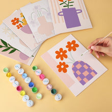 Carica l'immagine nel visualizzatore di Gallery, Mini Set Dipingere con i Numeri 15x20cm (6 pezzi) - Pattern e Petali