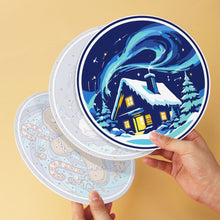 Carica l'immagine nel visualizzatore di Gallery, Mini Set Dipingere con i Numeri - Dischi di Ø20cm (6 pezzi) - Meraviglie invernali