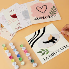 Carica l'immagine nel visualizzatore di Gallery, Mini Set Dipingere con i Numeri 20x20cm (6 pezzi) - La Vie en Rose