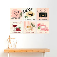Carica l'immagine nel visualizzatore di Gallery, Mini Set Dipingere con i Numeri 20x20cm (6 pezzi) - La Vie en Rose