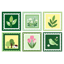 Carica l'immagine nel visualizzatore di Gallery, Mini Set Dipingere con i Numeri 20x20cm (6 pezzi) - Collezione di Francobolli Naturali Figured'Art