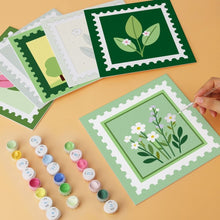 Carica l'immagine nel visualizzatore di Gallery, Mini Set Dipingere con i Numeri 20x20cm (6 pezzi) - Collezione di Francobolli Naturali