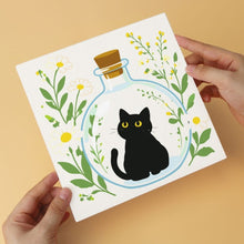 Carica l'immagine nel visualizzatore di Gallery, Mini Set Dipingere con i Numeri 20x20cm (6 pezzi) - Gatti Neri Botanici