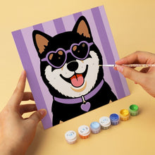 Carica l'immagine nel visualizzatore di Gallery, Mini Set Dipingere con i Numeri 20x20cm (6 pezzi) - Galleria di Cuccioli Alla Moda