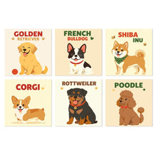 Carica l'immagine nel visualizzatore di Gallery, Mini Set Dipingere con i Numeri 20x20cm (6 pezzi) - Classici Canini Figured'Art