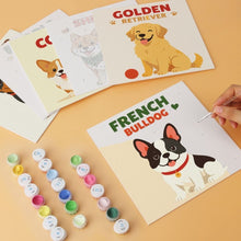 Carica l'immagine nel visualizzatore di Gallery, Mini Set Dipingere con i Numeri 20x20cm (6 pezzi) - Classici Canini
