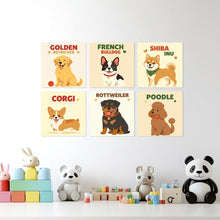 Carica l'immagine nel visualizzatore di Gallery, Mini Set Dipingere con i Numeri 20x20cm (6 pezzi) - Classici Canini