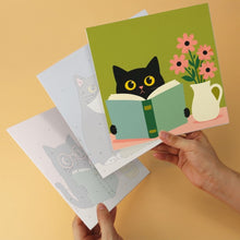 Carica l'immagine nel visualizzatore di Gallery, Mini Set Dipingere con i Numeri 20x20cm (6 pezzi) - Gatti Letterari