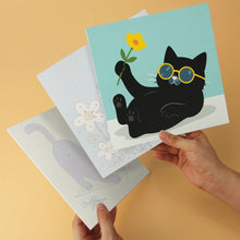 Carica l'immagine nel visualizzatore di Gallery, Mini Set Dipingere con i Numeri 20x20cm (6 pezzi) - Gatti e Fiori