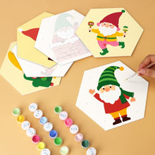 Carica l'immagine nel visualizzatore di Gallery, Mini Set Dipingere con i Numeri - Esagoni (6 pezzi) - Squadra di Elfi