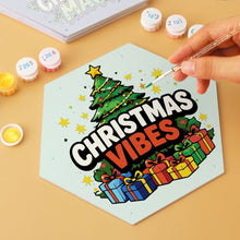 Carica l'immagine nel visualizzatore di Gallery, Mini Set Dipingere con i Numeri - Esagoni (6 pezzi) - Christmas Mood