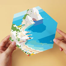 Carica l'immagine nel visualizzatore di Gallery, Mini Set Dipingere con i Numeri - Esagoni (6 pezzi) - Fuga in Blu e Bianco