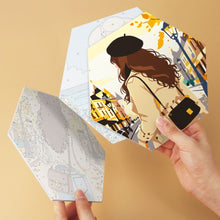 Carica l'immagine nel visualizzatore di Gallery, Mini Set Dipingere con i Numeri - Esagoni (6 pezzi) - Donna sul Mare