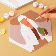 Carica l'immagine nel visualizzatore di Gallery, Mini Set Dipingere con i Numeri - Esagoni (6 pezzi) - Musa di Terracotta