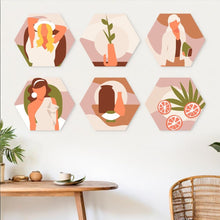 Carica l'immagine nel visualizzatore di Gallery, Mini Set Dipingere con i Numeri - Esagoni (6 pezzi) - Musa di Terracotta