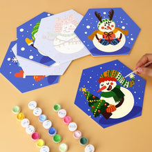 Carica l'immagine nel visualizzatore di Gallery, Mini Set Dipingere con i Numeri - Esagoni (6 pezzi) - Amici Gelati