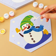 Carica l'immagine nel visualizzatore di Gallery, Mini Set Dipingere con i Numeri - Esagoni (6 pezzi) - Amici Gelati