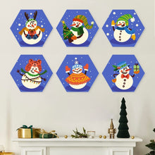 Carica l'immagine nel visualizzatore di Gallery, Mini Set Dipingere con i Numeri - Esagoni (6 pezzi) - Amici Gelati