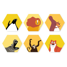 Carica l'immagine nel visualizzatore di Gallery, Mini Set Dipingere con i Numeri - Esagoni (6 pezzi) - Fauna Selvatica Figured'Art