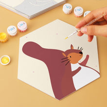 Carica l'immagine nel visualizzatore di Gallery, Mini Set Dipingere con i Numeri - Esagoni (6 pezzi) - Fauna Selvatica