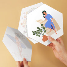 Carica l'immagine nel visualizzatore di Gallery, Mini Set Dipingere con i Numeri - Esagoni (6 pezzi) - Natura e Grazia
