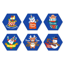 Carica l'immagine nel visualizzatore di Gallery, Mini Set Dipingere con i Numeri - Esagoni (6 pezzi) - Ho Ho Holiday Figured'Art