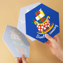 Carica l'immagine nel visualizzatore di Gallery, Mini Set Dipingere con i Numeri - Esagoni (6 pezzi) - Ho Ho Holiday
