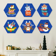 Carica l'immagine nel visualizzatore di Gallery, Mini Set Dipingere con i Numeri - Esagoni (6 pezzi) - Ho Ho Holiday