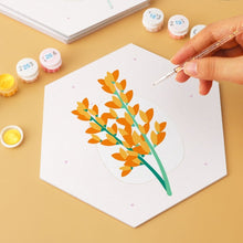 Carica l'immagine nel visualizzatore di Gallery, Mini Set Dipingere con i Numeri - Esagoni (6 pezzi) - Petali Delicati