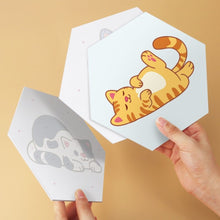 Carica l'immagine nel visualizzatore di Gallery, Mini Set Dipingere con i Numeri - Esagoni (6 pezzi) - Piccoli Gattini