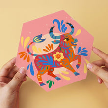 Carica l'immagine nel visualizzatore di Gallery, Mini Set Dipingere con i Numeri - Esagoni (6 pezzi) - Animali Boho