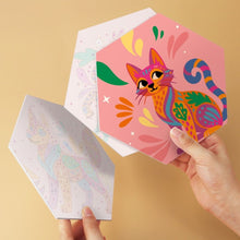 Carica l'immagine nel visualizzatore di Gallery, Mini Set Dipingere con i Numeri - Esagoni (6 pezzi) - Animali Boho