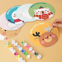 Carica l'immagine nel visualizzatore di Gallery, Mini Set Dipingere con i Numeri - Dischi di Ø20cm (6 pezzi) - Fantasia delle Feste