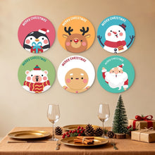Carica l'immagine nel visualizzatore di Gallery, Mini Set Dipingere con i Numeri - Dischi di Ø20cm (6 pezzi) - Fantasia delle Feste