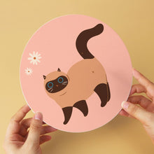 Carica l'immagine nel visualizzatore di Gallery, Mini Set Dipingere con i Numeri - Dischi di Ø20cm (6 pezzi) - Gatti Curiosi 2